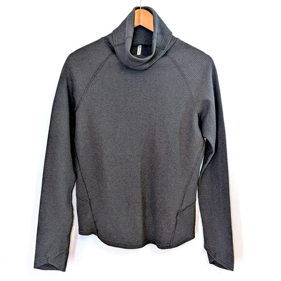 Kuhl | Petra Waffle Turtleneck Base Layer Charcoal Gray Outdoors | Size Small - Picture 8 of 14